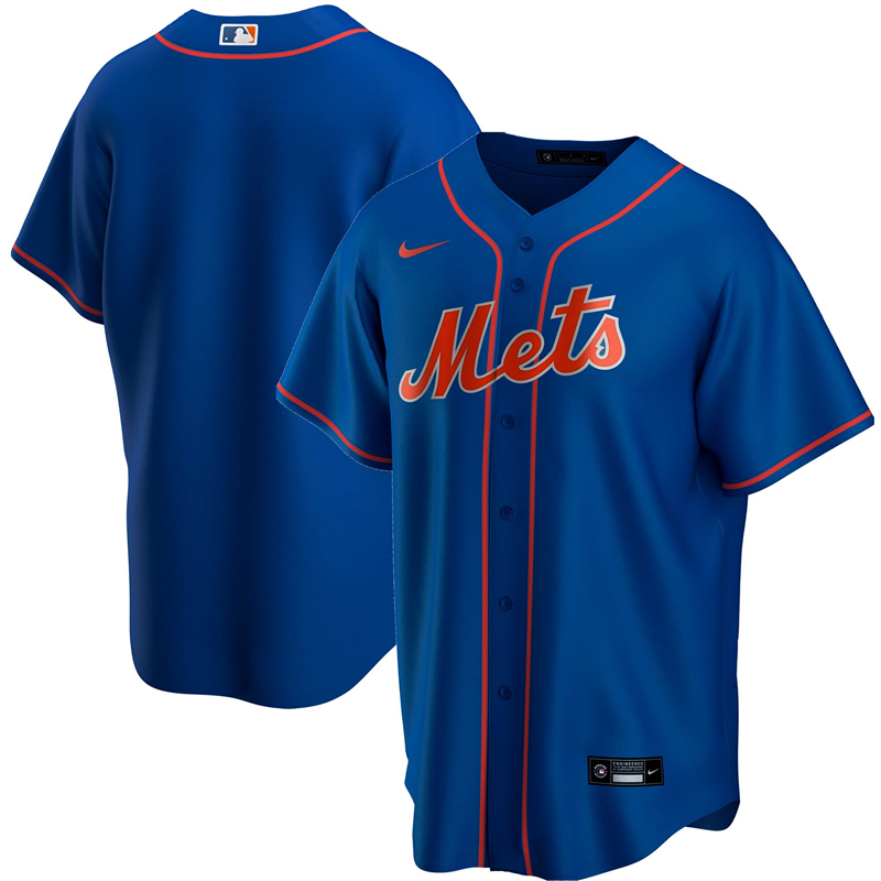 2020 MLB Men New York Mets Nike Royal Alternate 2020 Replica Jersey 1->new york mets->MLB Jersey
